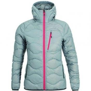 Peak Performance Helium Hooded Jacket - Chaqueta de plumas para mujer, color gris, talla S