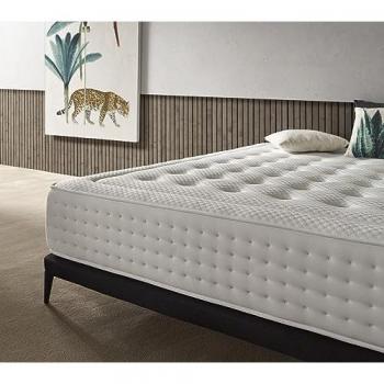 Colchón Muelles Ensacados Natur Premium Viscoelástico 30cm 135x190 cm, Espuma de Gel, Multicolor