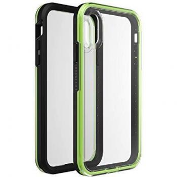 LifeProof Slam - Funda Anti caídas Deportiva para iPhone XR, Negro/Amarillo y Transparente
