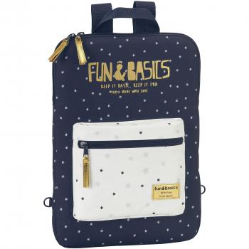 Safta Fun&Basics Funda para Portátil, 15,6 - 27 x 40 cm, Color Azul Marino