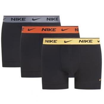 Nike E-Day Cotton Stretch Pack de 3 Hombres - Calzoncillos tipo bóxer - Negro, Multicolor - Talla M