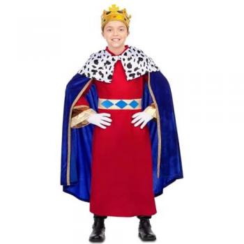 Disfraz de Rey Mago Azul para niño talla 10-12 años