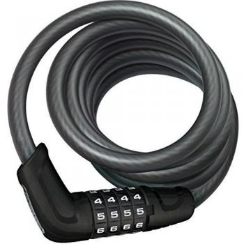 ABUS Tresor 6512C/180 Black Spiral Cable Lock - Level 4 Security