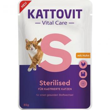 Kattovit Vital Care Sterilised con pollo en bolsitas - 85 g
