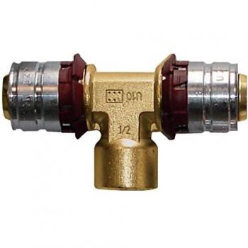 UPONOR - Té à sertir taraudage femelle UPONOR 25-1/2''-25 Réf 1064228-1064228
