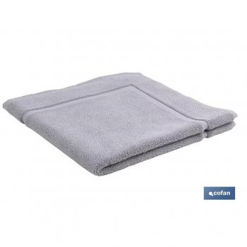 Cofan Alfombra Baño Gris Perla Antideslizante 60x60cm - Modelo Perlan