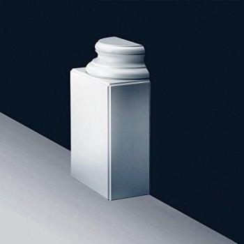Base Cuadrada Alta para Media Columna Orac K1131, 35x57,5x17,5 cm, Estilo Clásico y Blanco