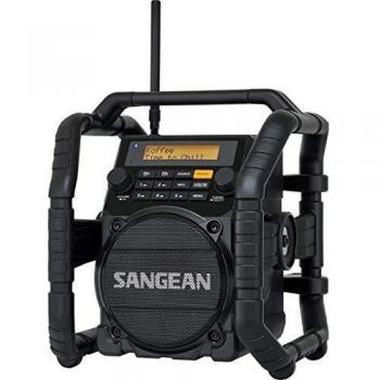 Radio portátil SANGEAN U-5 DBT - DAB+ FM - Bluetooth - Resistente al agua - Resistente a los impactos - Negro