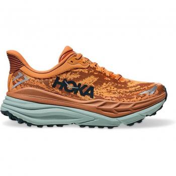 Hoka Men's Stinson 7 Running Shoes - Orange, Lightweight Cushioning