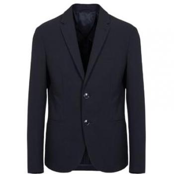 Armani Exchange Navy Blue Stretch Blazer for Men - Size 36 (2XS)