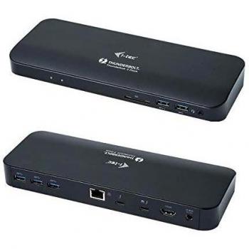 i-tec Thunderbolt 3 4K Docking Station 2X 4K/1x 5K 2X Thunderbolt 3 1x HDMI 1x GLAN 4X USB 3.0 1x USB 3.0 Carga Rápida 1x SD 1x Audio/Mic Power Delivery para MacOS Windows Incl. TB3 Cable