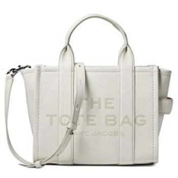 Marc Jacobs Women's Small Leather Cotton Tote Bag - Beige/Silver, One Size