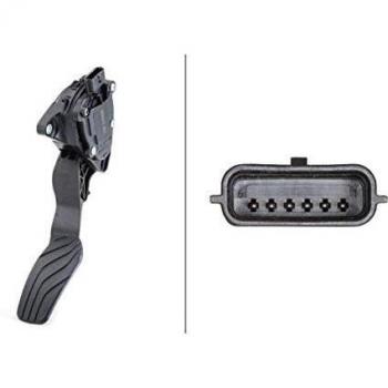 Sensor de posición del acelerador HELLA 6PV 009 978-801 para NISSAN X-Trail y Qashqai, con conector de 6 pines