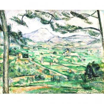 Mount Sainte-Victoire con grandes pine2 por Paul Cezanne. 100% pintado a mano. Óleo sobre lienzo. Reproducción de alta calidad. Envío gratis