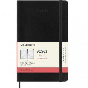 Moleskine - AGENDA 18 MESES 2022-2023 DIARIA L NEGRA DURA MOLESKINE DHB18DC3Y23