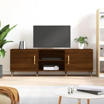 Soporte para TV de Madera Multicapa Roble Marrón 150x30x50 cm