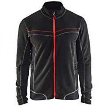 Blakläder Unisex Microfleece Jacket, Black, Size XL