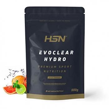 Clear Whey HSN Evoclear Hydro | Proteína Hidrolizada de Suero Refrescante Sabor Ponche de Frutas 500 g | No-GMO, Vegetariana, Sin Gluten ni Soja