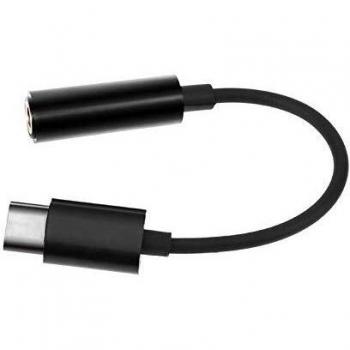 Clavija USB Tipo c para Cable estéreo Adaptador de Audio de 3,5 mm, Blanco.