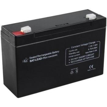 6V 10Ah Sealed Rechargeable Lead Acid Battery (151x50x95 mm)