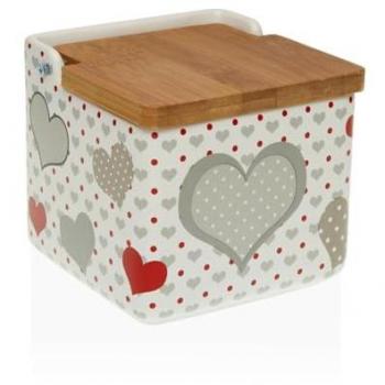 Salero con Tapa Versa Sweet 12,2 x 11,5 x 12,2 cm Cerámica