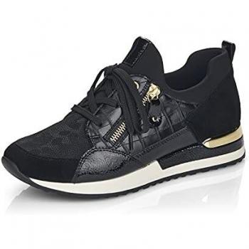 Remonte Damen Halbschuhe Schwarz, Mocasn Mujer, Negro 01, 41 EU