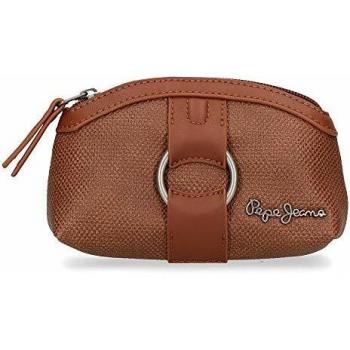 Pepe Jeans Daphne Monedero Neceser Marrón 14x8x5 cms Piel Sintética