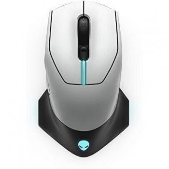 Ratón Gaming Alienware AW610M - Óptico, 16000 DPI, Inalámbrico y USB, 7 Botones, Luz Lunar