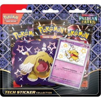 Pokemon Scarlet & Violet - Paldean Fates Tech Sticker Collection Box (Fidough, Greavard, Maschiff)