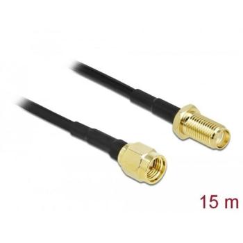 Cable Antena SMA Macho a SMA Hembra LMR/CFD100 15 m Low Loss