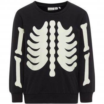 NAME IT SUDADERA NIÑO ETSKELETON - 104, Negro