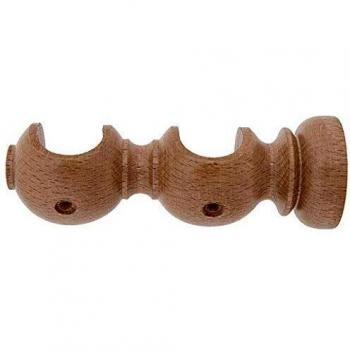 Riel Chyc 5430762 Soporte Madera Liso Abierto Doble 20x118 mm. Pino, Multicolor, X-Large
