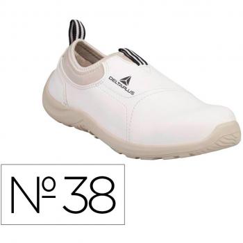 Zapato de seguridad mixto Delta Plus Miami S2 SRC, poliestireno, color blanco, talla 38