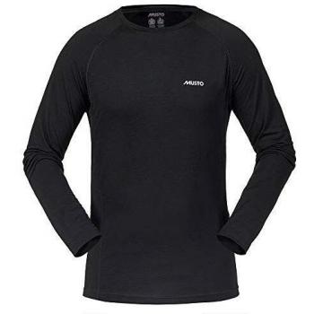 Musto Merino Base Layer Layers for Sailing & Skiing - Camiseta de Manga Larga Top Negro
