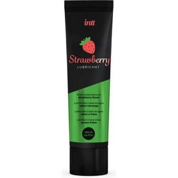Intt Strawberry Flavored Water-Based Lubricant 100ml