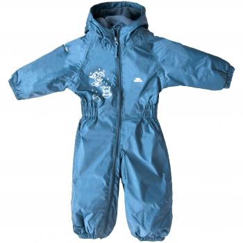 Trespass Gota Goteo Traje Impermeable de Acolchado, bebé, Color Azul - Azul, tamaño Size 18/24