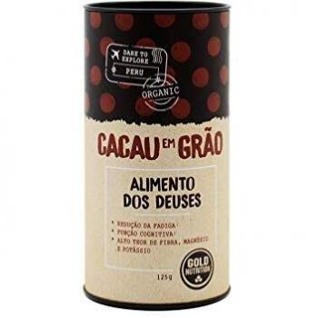 Goldnutrition Granos de Cacao 125g, Superalimento, Mejorar el Sistema Nervioso