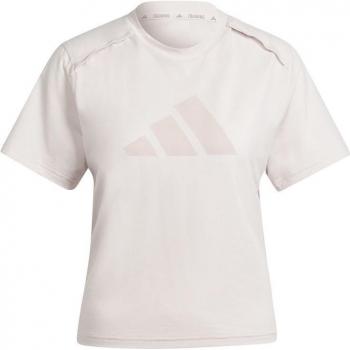 Camiseta de fitness adidas Essentials Power mujer con logo grande, diseño de rendimiento, fabricada en material transpirable y ligero, ideal para actividades físicas