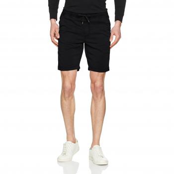 Urban Classics Men's Stretch Twill Jogging Shorts - Black