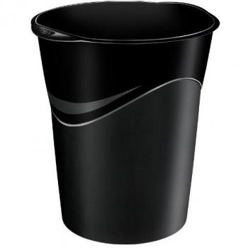 Papelera Plástica Cep Gloss Negra