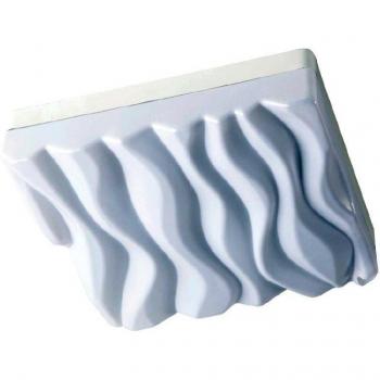 Lámpara de techo/pared Arena Bulbs Small cuadrado 24W LED IP44 3000K, 2160lm, blanco mate/acrílico blanco