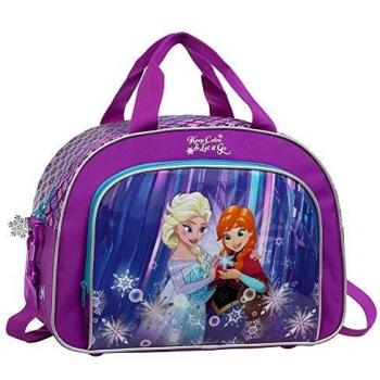 Disney Frozen Keep Calm Bolsa de Viaje, 24.64 litros, Color Azul