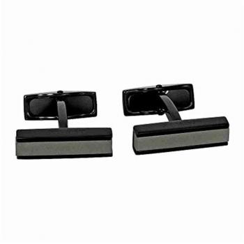 Cufflinks Bar SS Black PVD