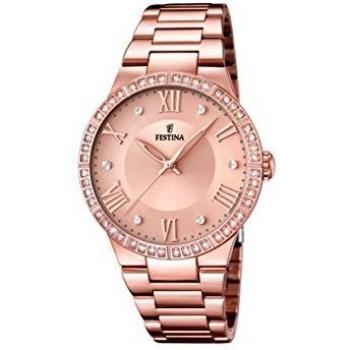 Festina Reloj Analógico para Mujer de Cuarzo con Correa en Acero Inoxidable F16721/2