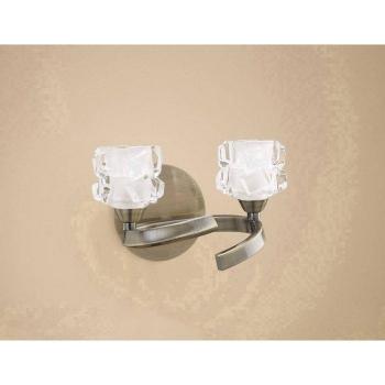 Aplique de pared Ice 2 luces G9 latón envejecido