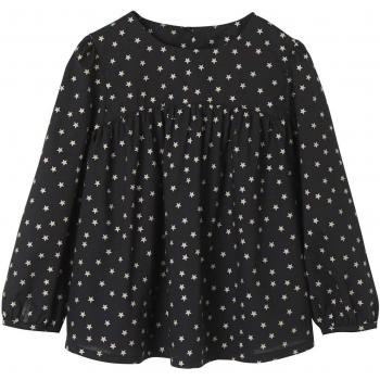 VERTBAUDET Blusa Amplia para niña Negro Oscuro Estampado 3A