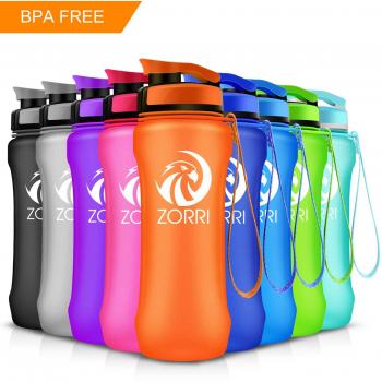 Botella agua deporte - Water Bottle 20oz/1L Tritan Prueba de Goteo Libre de BPA /Eco-Friendly Plastico con Filtro Para Niños, Deportes, Yoga, Senderismo, Viajes, Oficina, Universidad Coche Botellas de Agua 1-Click Apertura regalo