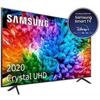 Samsung UHD 2020 55TU7105- Smart TV de 55 4K, HDR 10+, Crystal Display, Procesador 4K, PurColor, Sonido Inteligente, Función One Remote Control y Compatible Asistentes de Voz, Compatible con Alexa