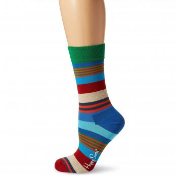 Happy Socks Multi Stripe Sock, Calzini Donna, Blu