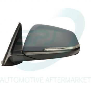 Retrovisor exterior SPJ E-3402 - Espejo retrovisor con diseño aerodinámico, ajuste manual, cristal convexo para mayor visibilidad, acabado en negro mate, compatible con múltiples modelos de vehículos